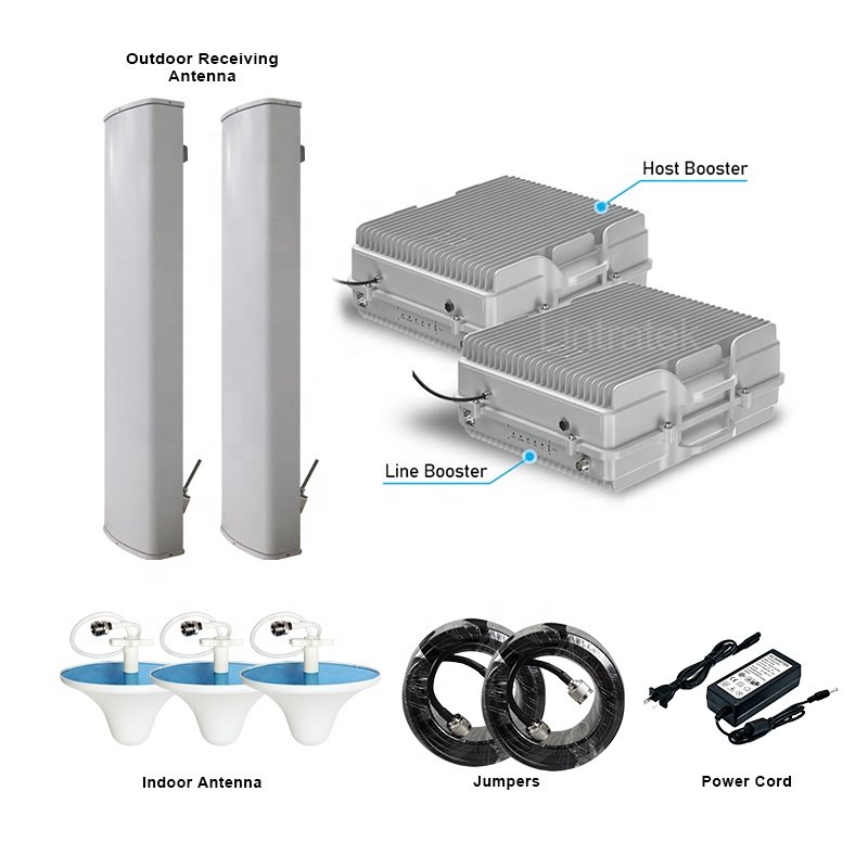 2g 3g 4g signal booster Gain 90 dB 2W repeater Goboost GDW large mobile signal amplifier lcd screen gdw signal booster